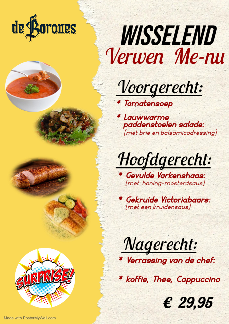 Verwen menu